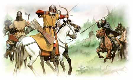 Battle between the Avars and the Franks (Carantanians), beginning 9 century; Spopad med Obri in Franki (Karantanci), začetek 9. stol.
