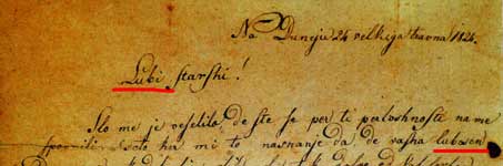 Lublana, pismo franceta prešerna staršem