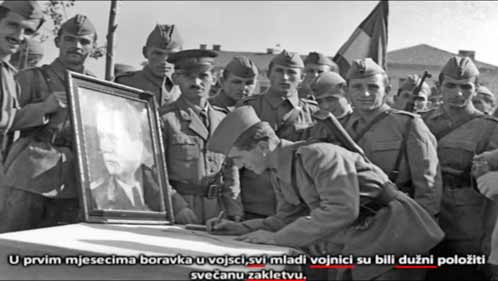 Vojaška prisega Titu, komunizmu in Jugoslaviji
